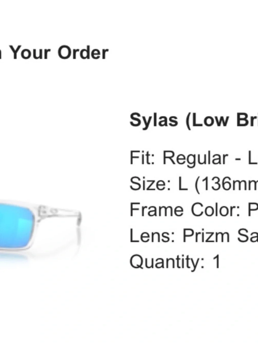Oakley Clear Transparent Frame Eyeglasses